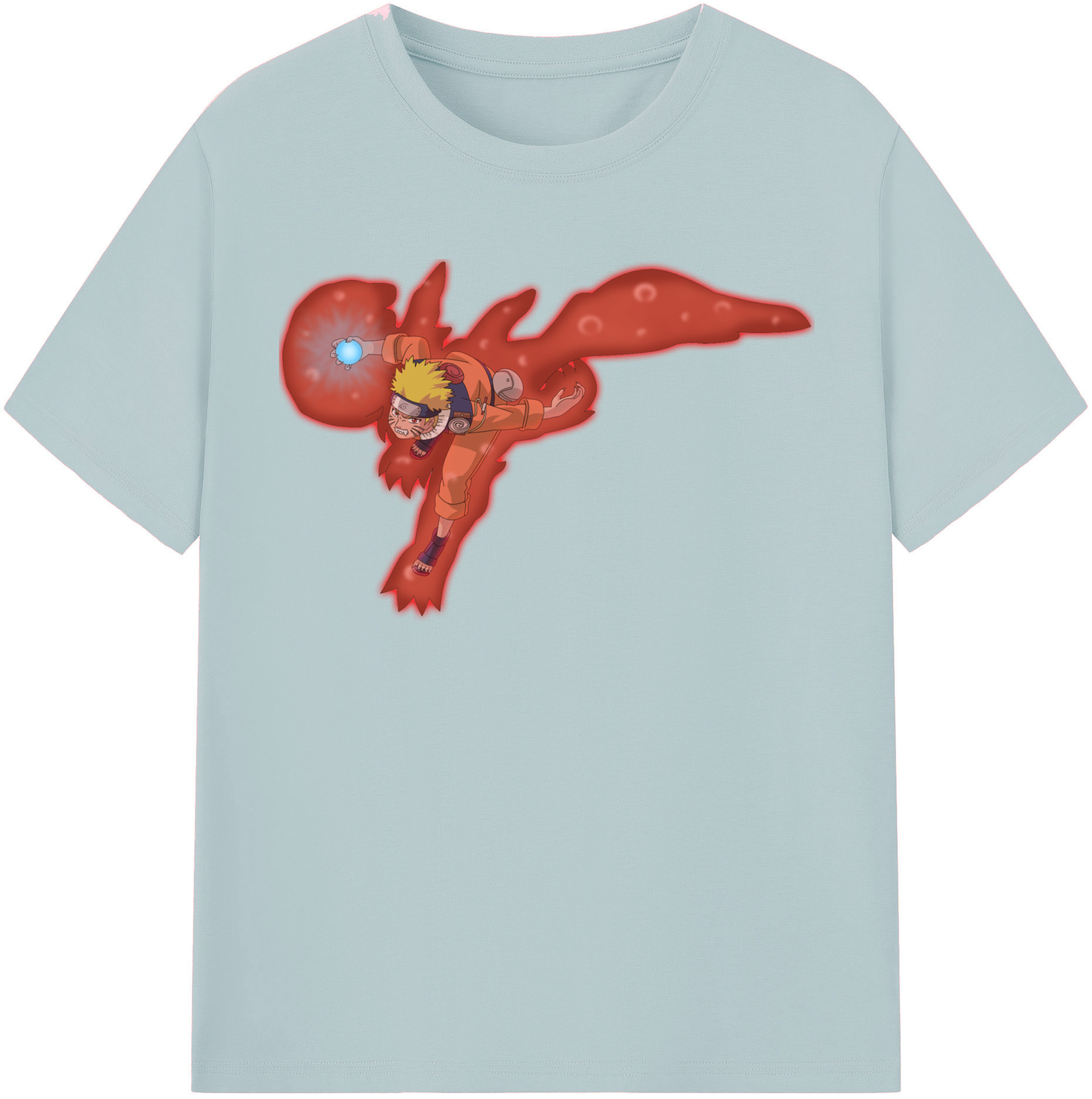 （画像用） NARUTO -ナルト- うずまき ナルト Uzumaki Naruto 綿100％半袖Tシャツ（フロントプリント）